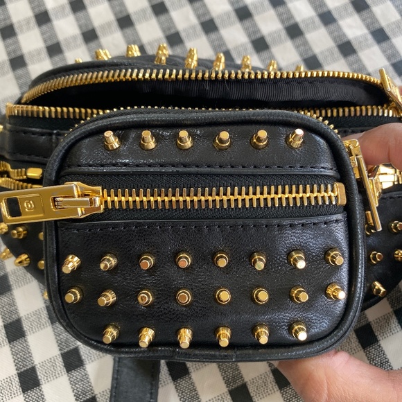 🖤🤍 Alexander Wang Attica Studded Cross Body Waist Bag Stud - Picture 12 of 16